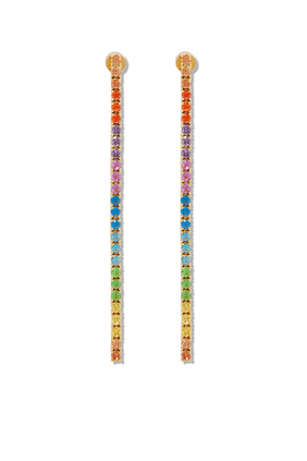 Rainbow Linear Earrings
